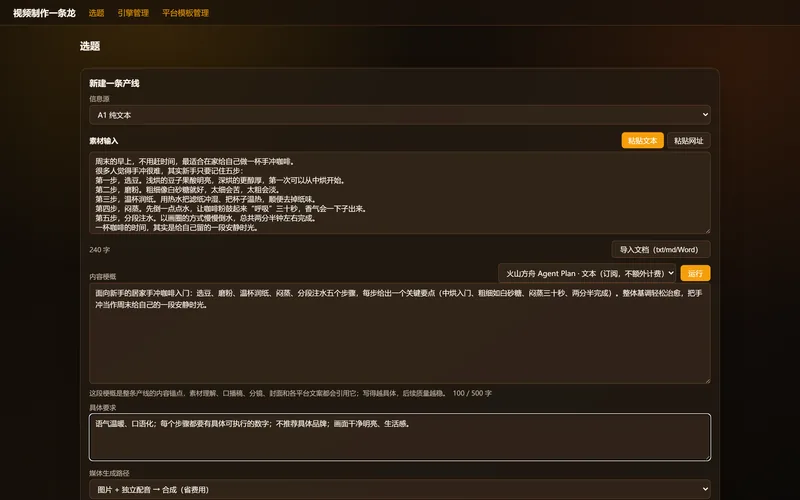 新建产线